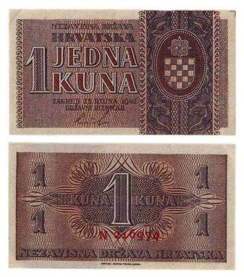 Predmet tjedna: Novčanica NDH od 1 kune