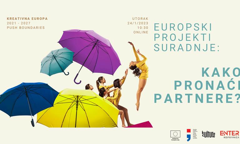 Prijavi se na webinar Kreativna Europa: Kako pronaći partnere?