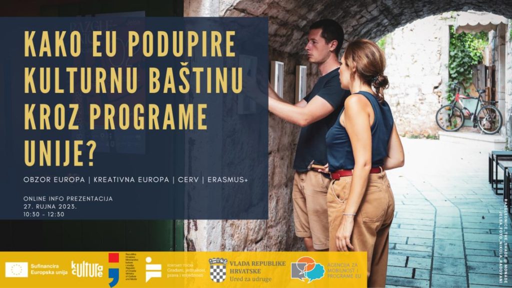 Kako EU podupire kulturnu baštinu kroz programe Unije?