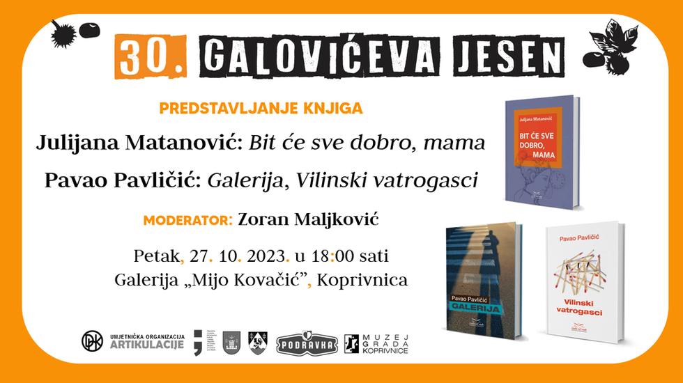 Julijana Matanović i Pavao Pavličić dolaze u Koprivnicu