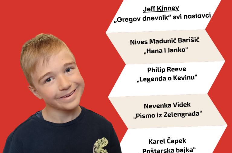 Ambasadori čitanja 2023 – Dorian Žeželj preporučuje