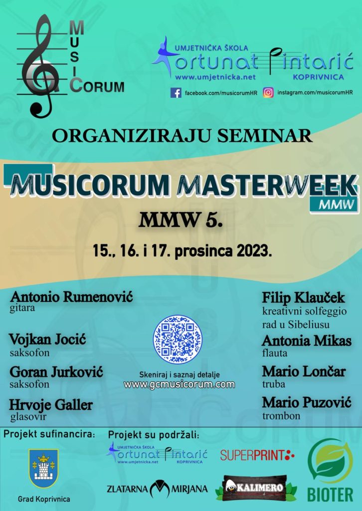 Otvorene prijave na Masterweek Musicorum