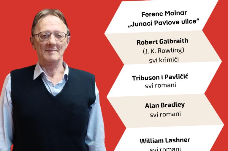Ambasadori čitanja 2023 – Ranko Pavleš preporučuje