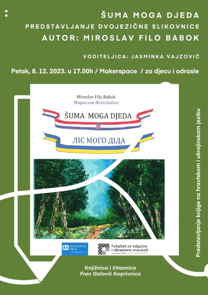 Predstavljanje dvojezične slikovnice “Šuma moga djeda”