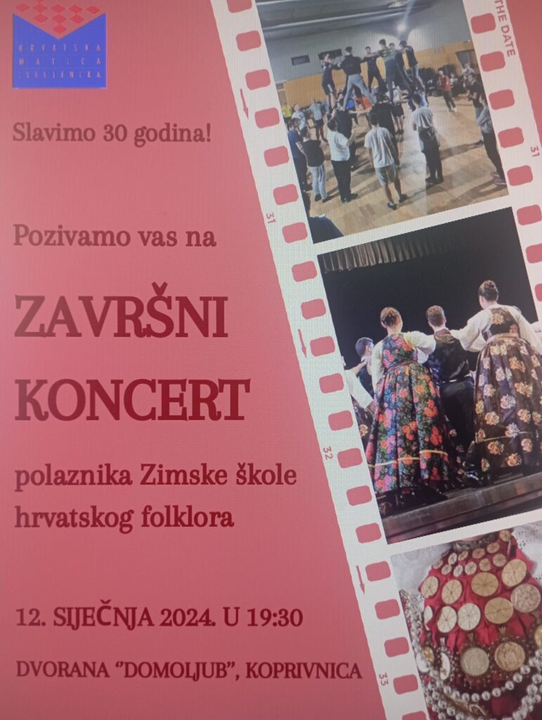 Završni koncert Zimske škole folklora