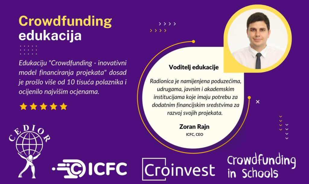 Prijave za edukaciju „Crowdfunding – inovativni model financiranja projekata“