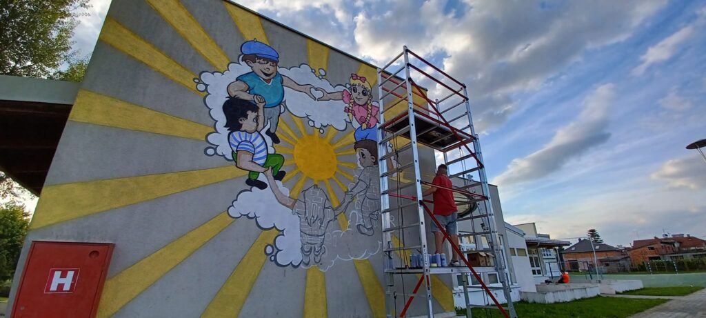 Fotogalerija – novi mural na zidu Podravskog sunca