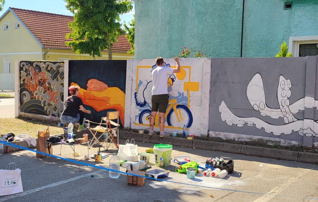 Novi murali kod Komunalca nastaju u sklopu Street Art Festivala