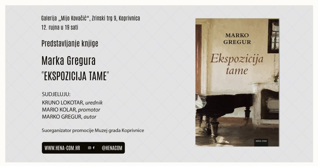 Predstavljanje knjige Marka Gregura “Eksplozija tame”