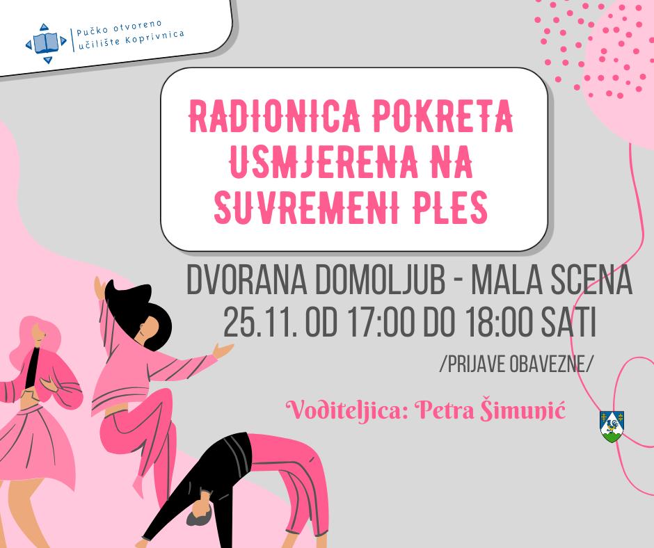 Radionica pokreta u sklopu projekta „Snovi igrom postaju stvarni“