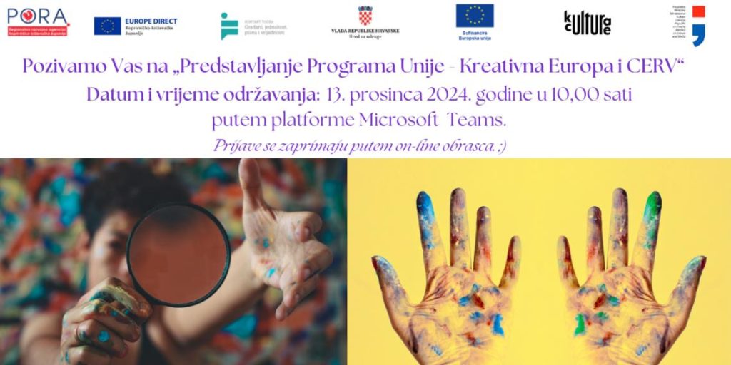 PORA organizira Predstavljanje programa Unije: Kreativna Europa i CERV
