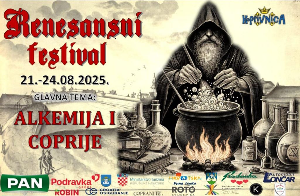 Renesansni festival 2025. – glavna tema: Alkemija i coprije