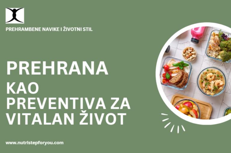 Predavanje / Vlasta Begić “Prehrana kao preventiva za vitalan život”