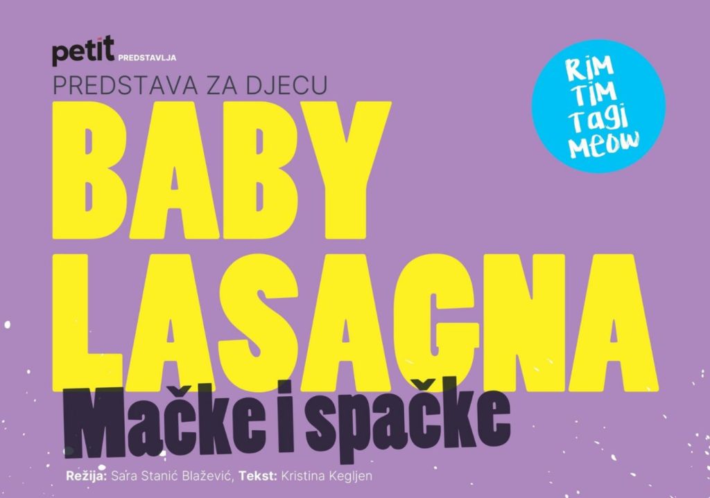 Predstava za djecu – Baby Lasagna: Mačke i spačke