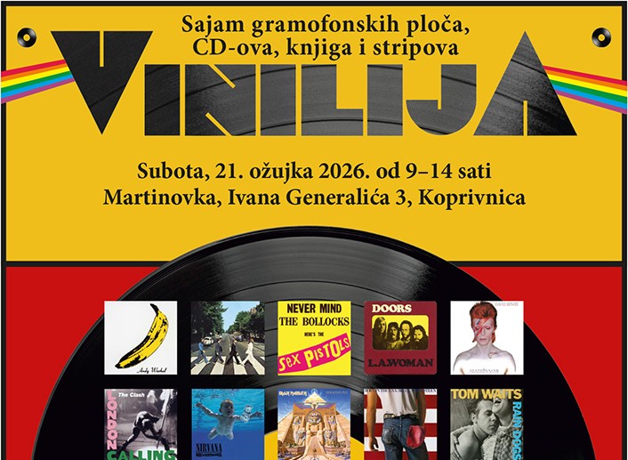 VINILIJA sajam gramofonskih ploča i CD-ova, kazeta, knjiga, stripova